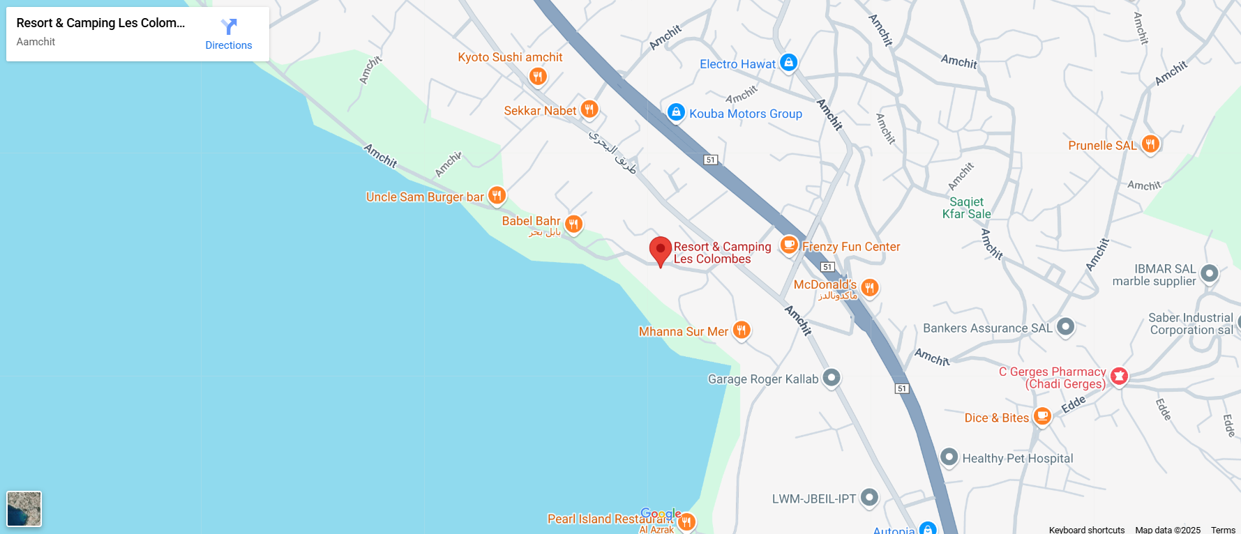 Map to Our Location